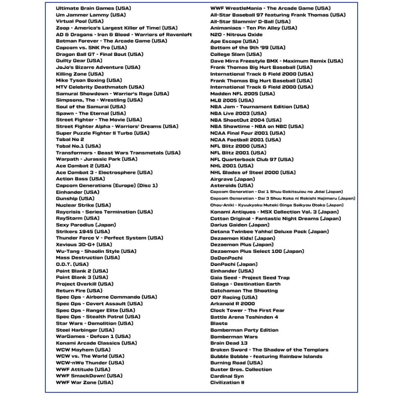 True Blue Mini Crackhead Pack 32G 64G para PlayStation Classic con títulos de PS1 y compatibilidad plug and play