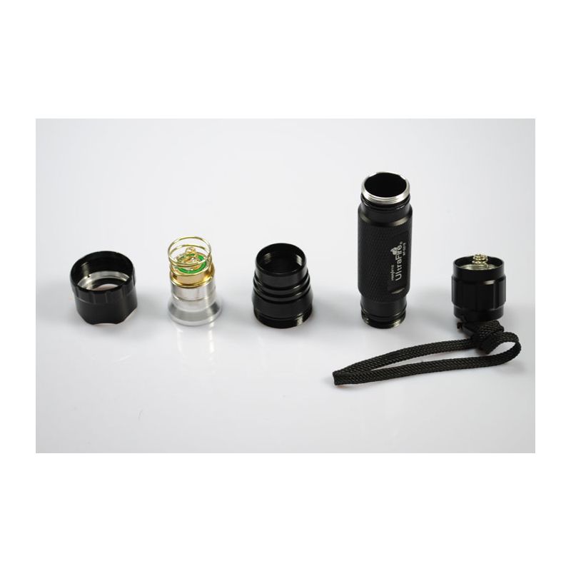 UltraFire WF-501B Linterna LED 1300 lúmenes potente y compacta para aventuras con carcasa de aluminio robusta