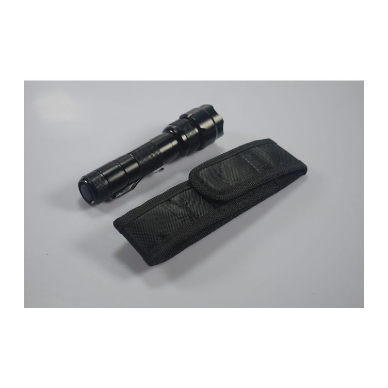 Funda de linterna negra UltraFire para luces de batería 18650 TrustFire eficiente carga segura con LED modelos TR-001