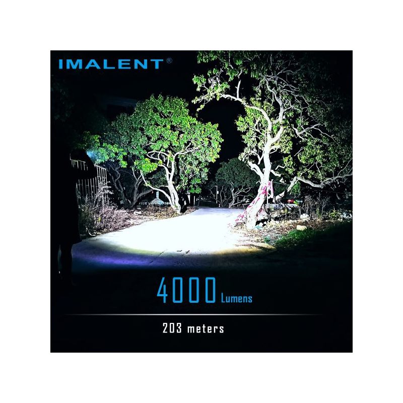 Descubre IMALENT LD70 linterna LED 4000 lúmenes para aventureros con pantalla OLED integrada y diseño compacto