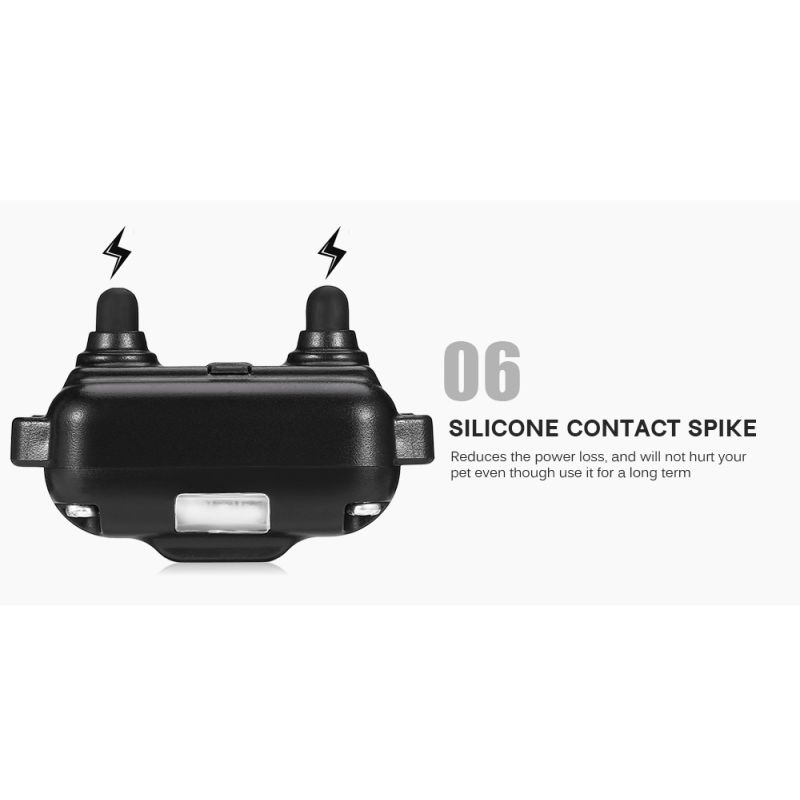 Collar de Entrenamiento para Perros 800m Impermeable Recargable con Control Remoto y Pantalla LCD Ajustable