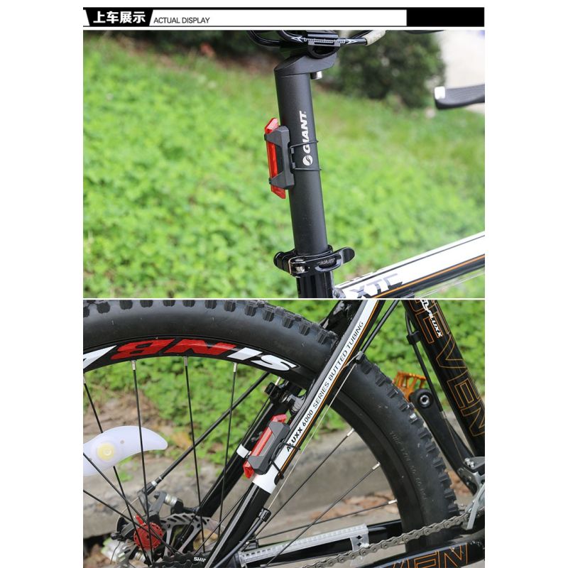 Luz trasera para bicicleta USB recargable con modos de flash dinámicos diseño elegante y mejora de visibilidad