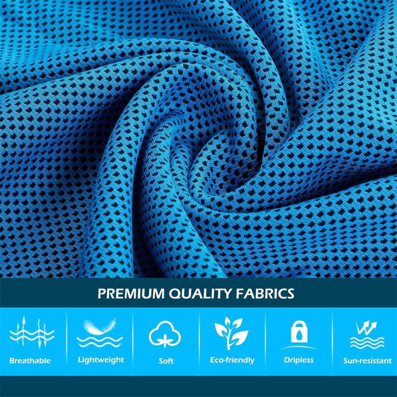 Toalla Deporte Glaseado Frío Tecnología Evaporación Accesorio Fitness Enfriamiento Rápido Ecológico Sin Químicos