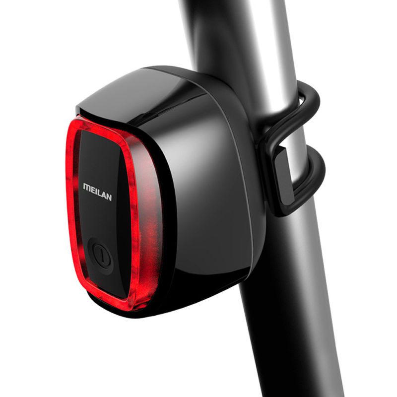Luz Trasera de Bicicleta Inteligente MEILAN X6 LED de Alto Brillo Impermeable Recargable USB para Seguridad Vial