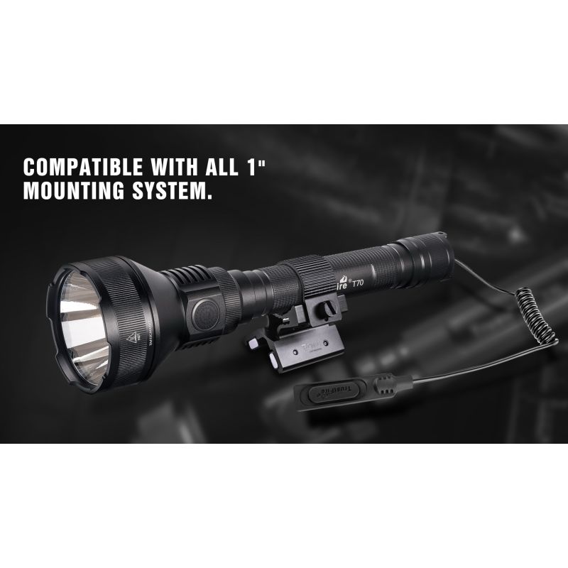 Linterna LED Recargable Trustfire T70 Kit 2300 lúmenes XHP35 HI para Caza Aventura al Aire Libre Haz 1000 Metros