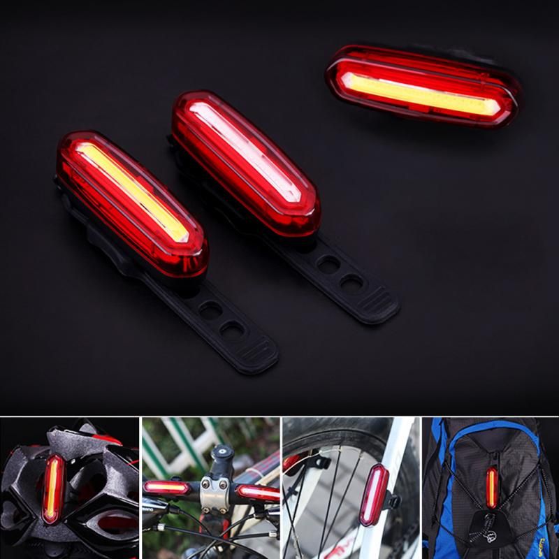 Luz Trasera para Bicicletas Recargable USB Tecnología COB Alta Visibilidad y Seguridad Ciclismo Impermeabilidad IPX6
