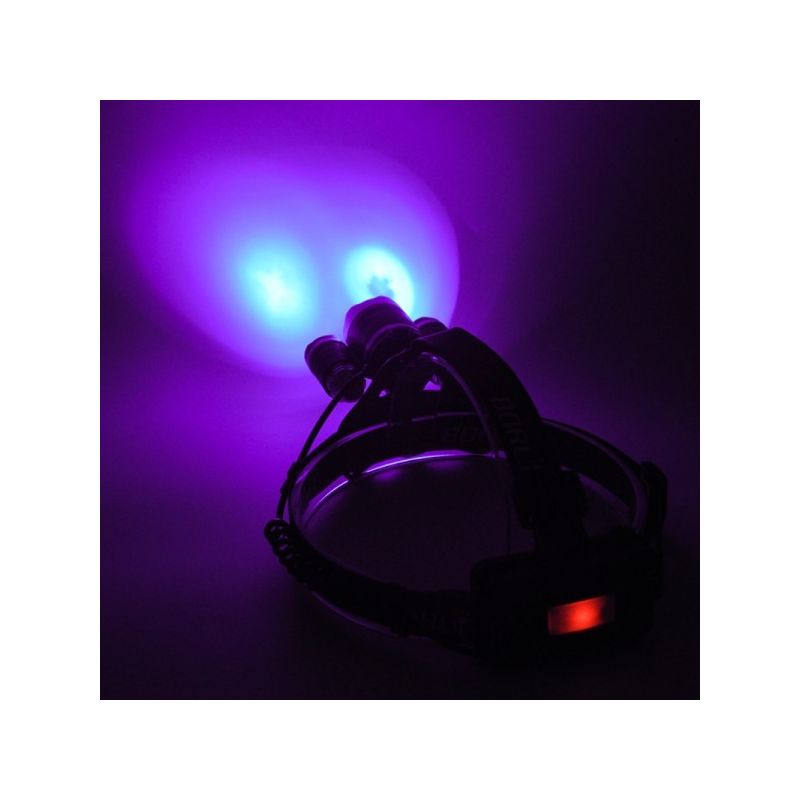 Boruit RJ-3000 Faro LED para camping luz blanca T6 luz verde XPE R5 1000 lúmenes diseño duradero impermeable