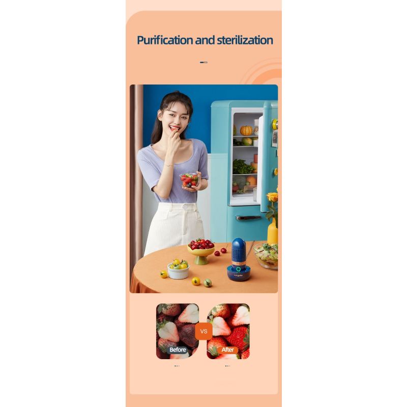 Donlim Desinfectante Verduras Máquina lavavajillas portátil para sanitizar y eliminación de pesticidas