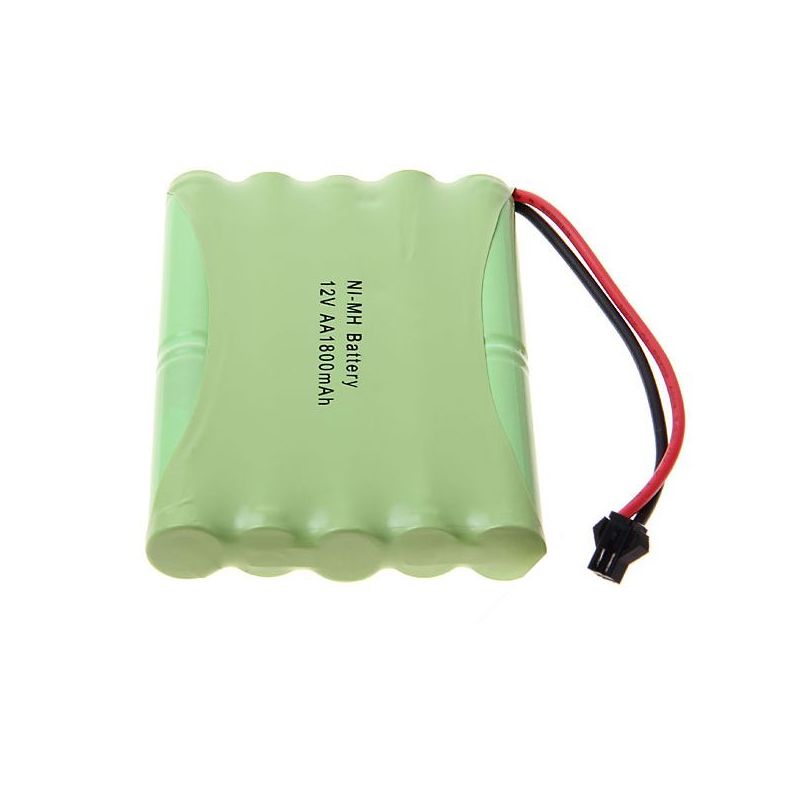 Batería recargable 12V AA 1800mAh Ni-MH con enchufe SM grande ideal para aviones solución energética sostenible