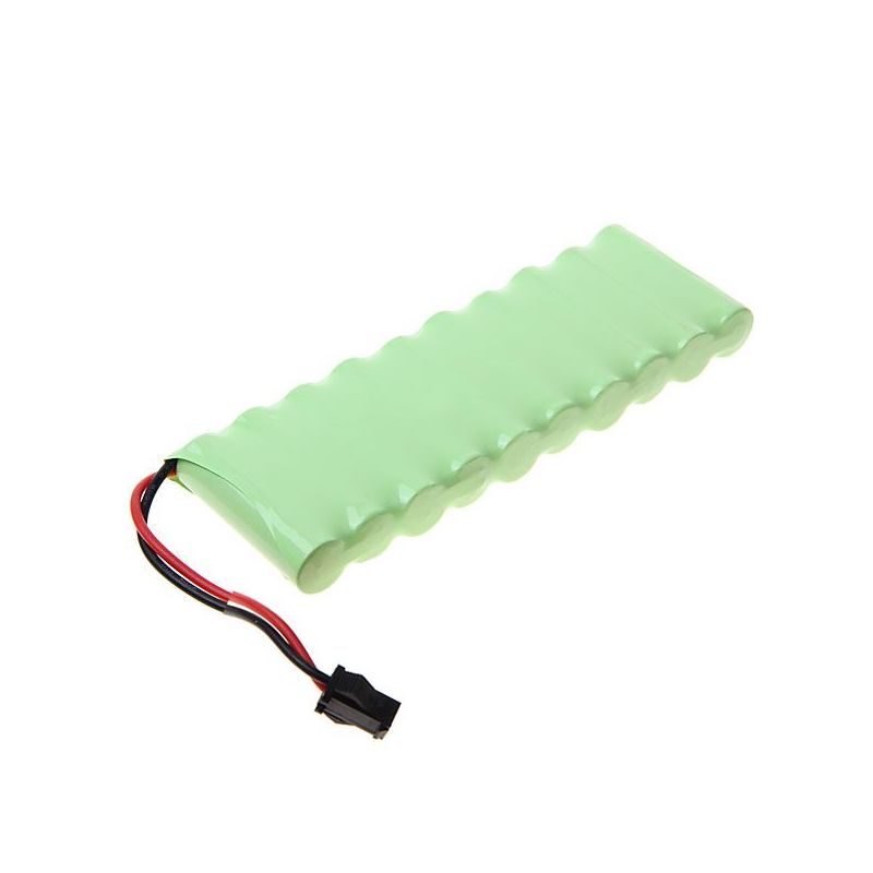 Batería 12V AA 1800mAh Ni-MH con Enchufe SM Grande Batería Recargable Ecológica Ideal para Juguetes y Cámaras