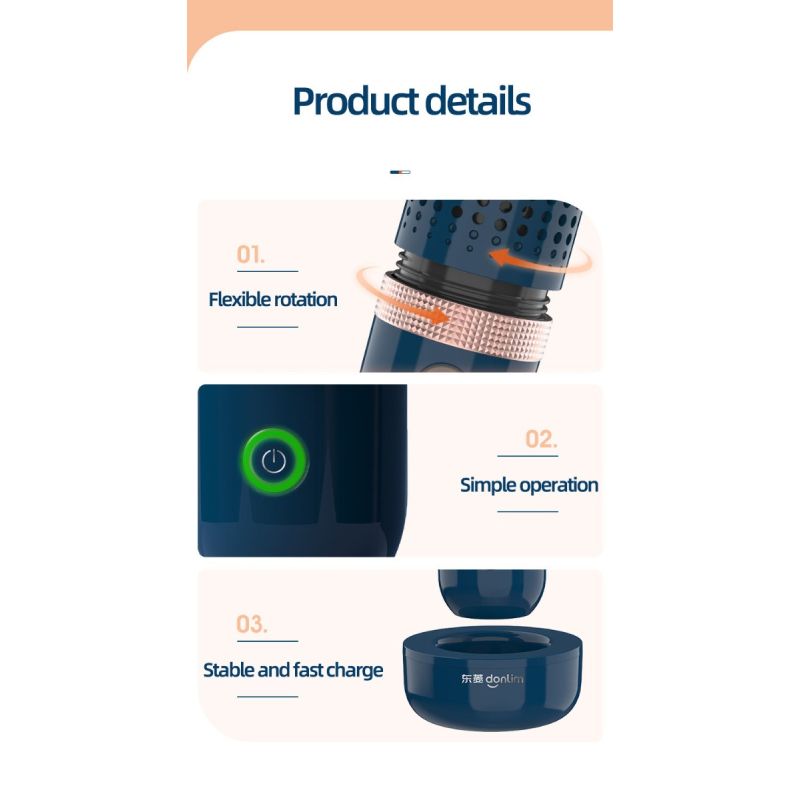 Donlim Desinfectante Verduras Máquina lavavajillas portátil para sanitizar y eliminación de pesticidas