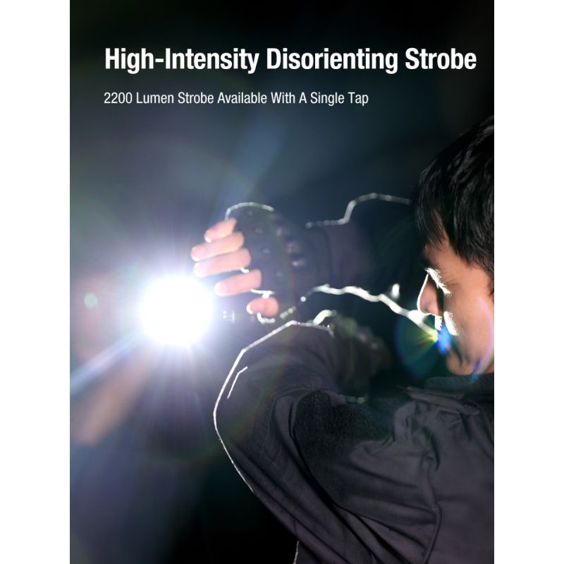 Klarus X1 FlatTac 4200LM EDC Ultradelgada Linterna Táctica Acero Inoxidable USB-C Recargable 2 Años Garantía