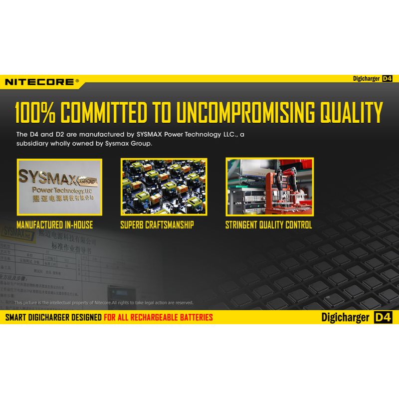 Cargador Nitecore D4 con pantalla LCD cargar baterías Li-Ion 18650 14500 26650 seguridad carga avanzada