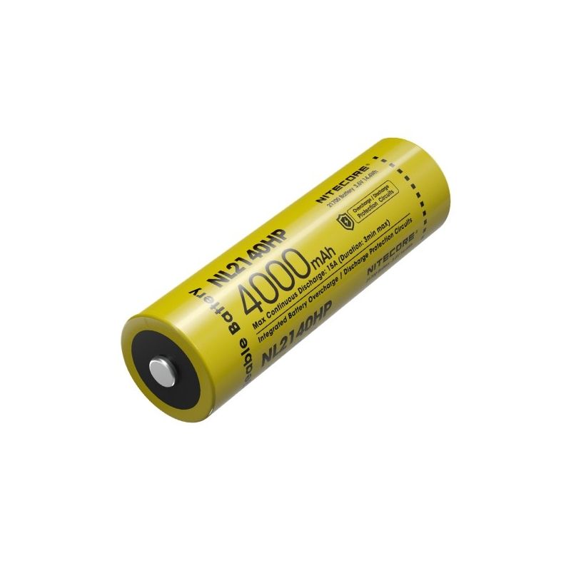 Batería recargable NITECORE NL2140HP 4000mAh 3.6V alta descarga eficiencia ideal linternas alta potencia