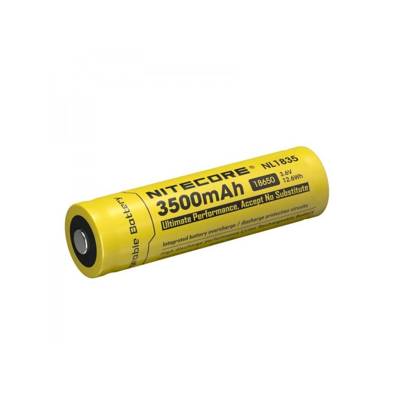 Batería Nitecore 18650 NL1835 3500mAh Recargable Li-ion para Dispositivos Electrónicos y Linternas 3.6V