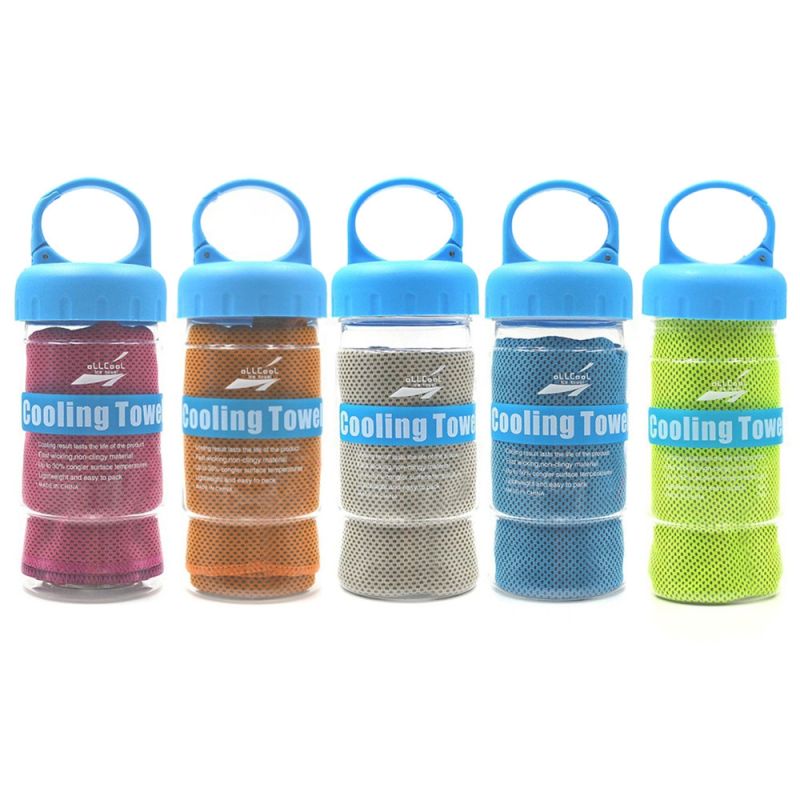Toalla Deporte Glaseado Frío Tecnología Evaporación Accesorio Fitness Enfriamiento Rápido Ecológico Sin Químicos