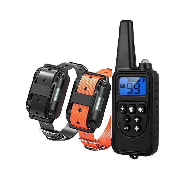 Collar impermeable recargable para perros con control remoto pantalla LCD niveles ajustables entrenamiento seguro