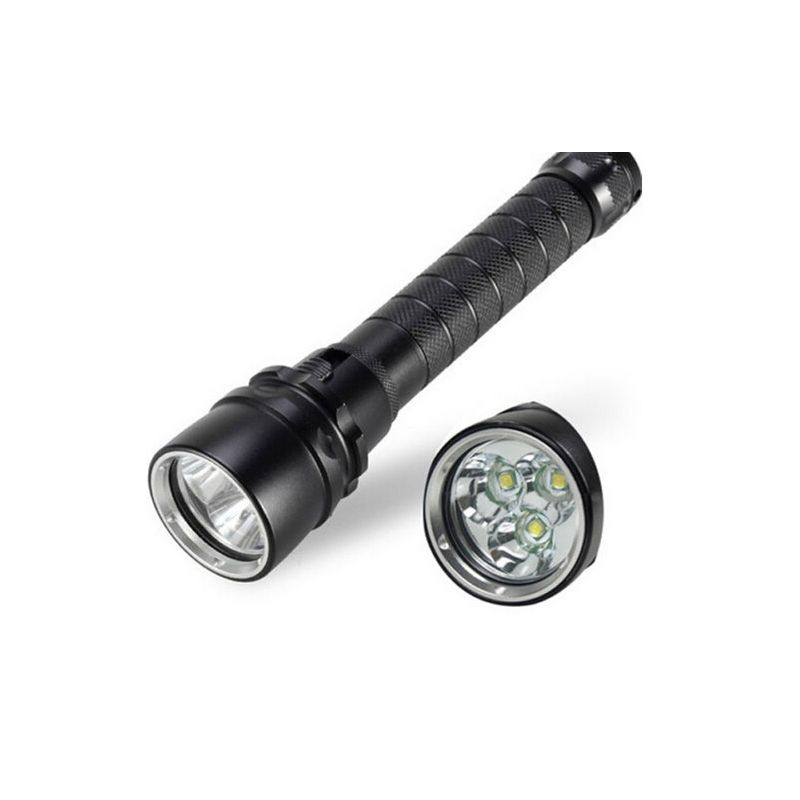Linterna Subacuática UltraFire LED 6000lm Buceo 3x XML T6 Impermeable 100m Aleación de Aluminio Durable