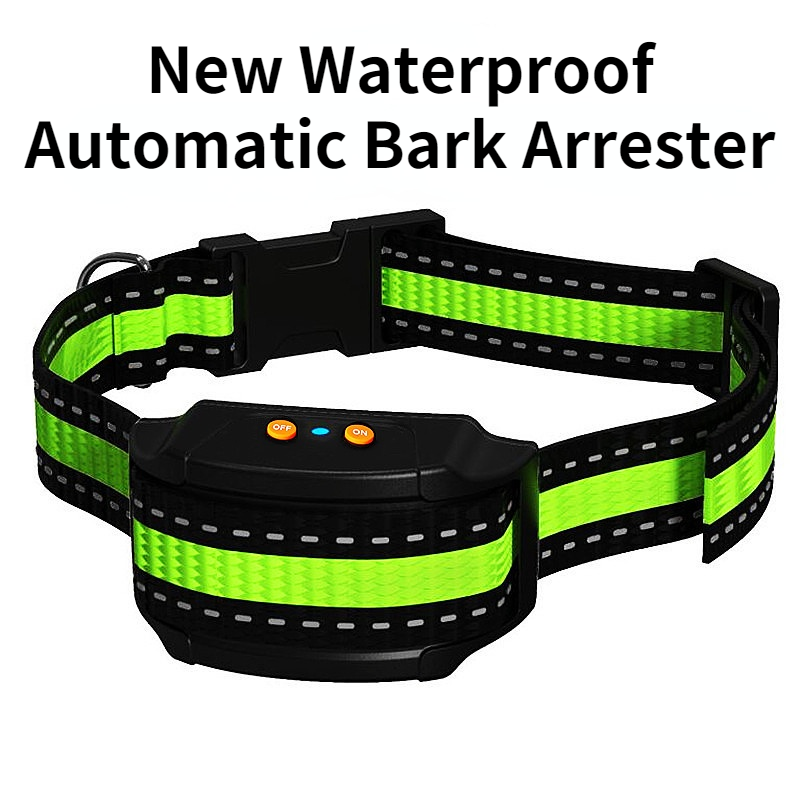 Collar Ultrasónico Eléctrico Inteligente Antiladridos Recargable Respetuoso Ambiental para Entrenamiento Canino