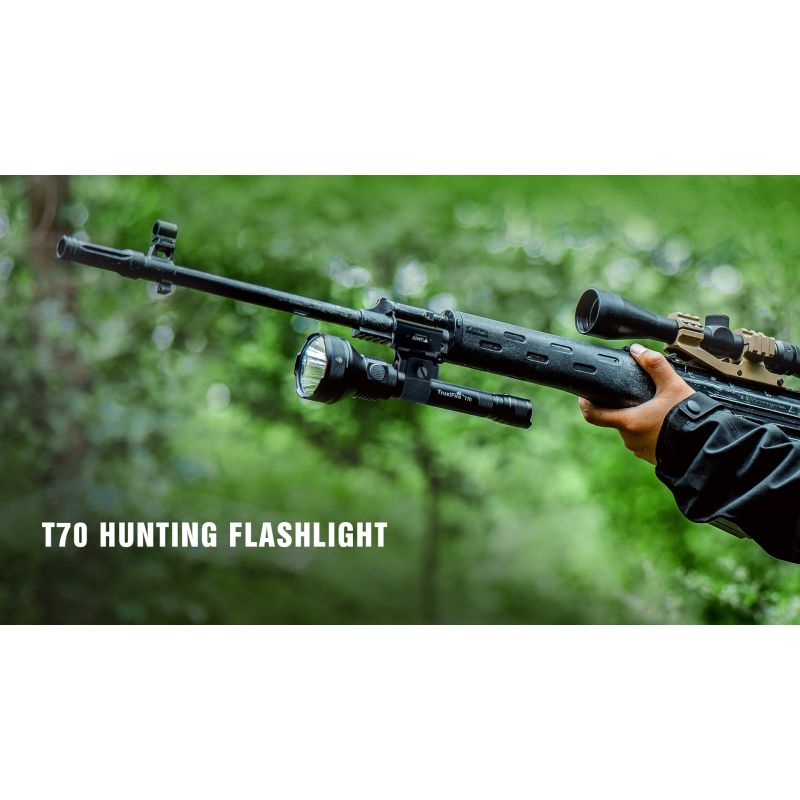 Linterna LED Recargable Trustfire T70 Kit 2300 lúmenes XHP35 HI para Caza Aventura al Aire Libre Haz 1000 Metros