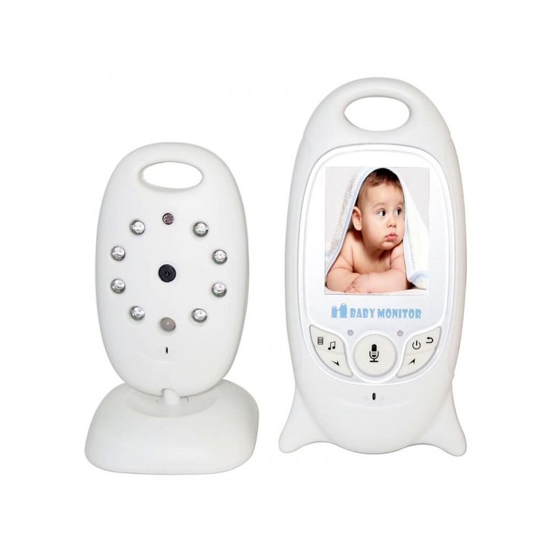Monitor de Bebé VB601 2.4G con Visión Nocturna Comunicación Bidireccional y Monitoreo de Temperatura