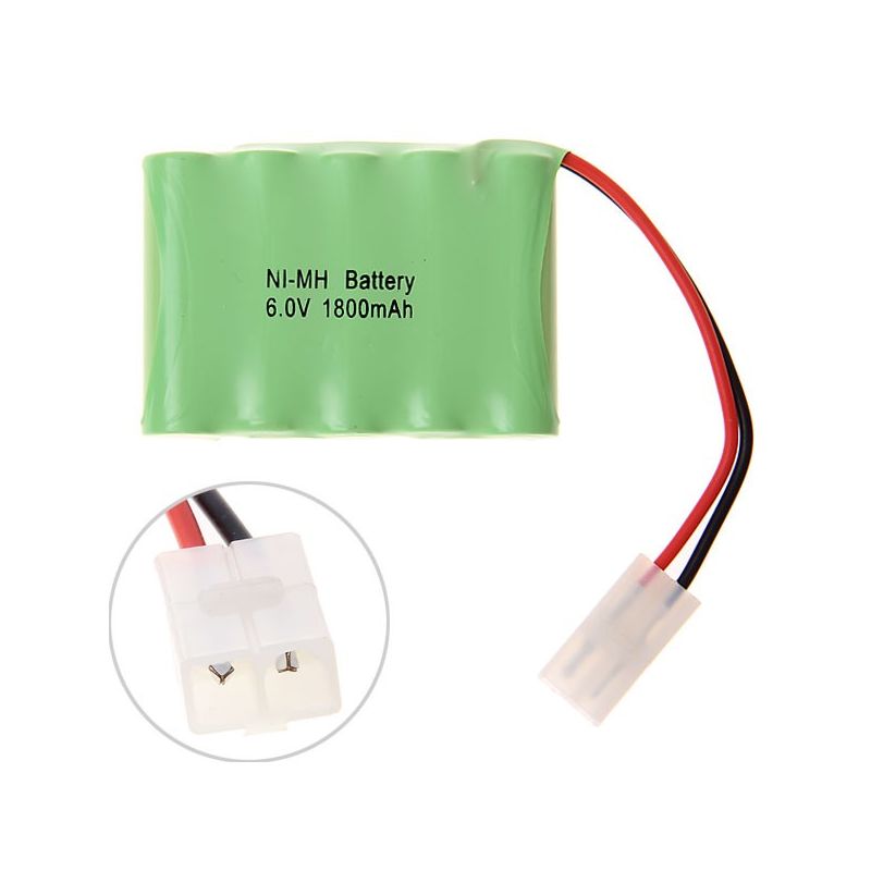Batería Ni-MH AA 6V 1800mAh recargable para juguetes, coches, barcos, aviones- 5 piezas de alta capacidad