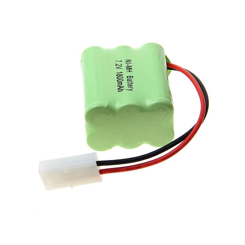 6 baterías Ni-MH AA 7.2V 1800mAh recargables para auto, avión, barco. Ecológicas, larga duración y sin efecto memoria.