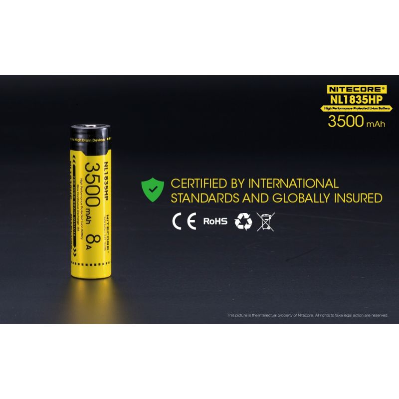 Batería Nitecore NL1835HP 3500mAh recargable para dispositivos de alto drenaje energía portátil confiable