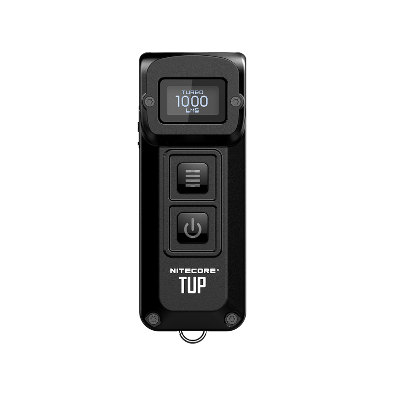Linterna compacta Nitecore TUP 1000 lúmenes LED XP-L HD V6 recargable USB luz portátil senderismo OLED