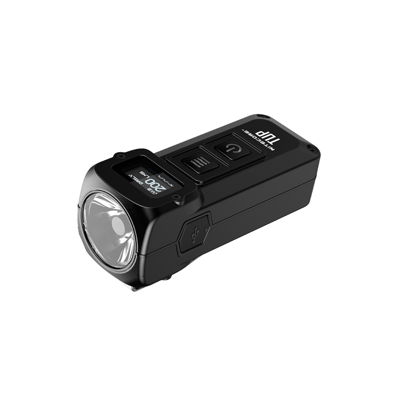 Linterna compacta Nitecore TUP 1000 lúmenes LED XP-L HD V6 recargable USB luz portátil senderismo OLED