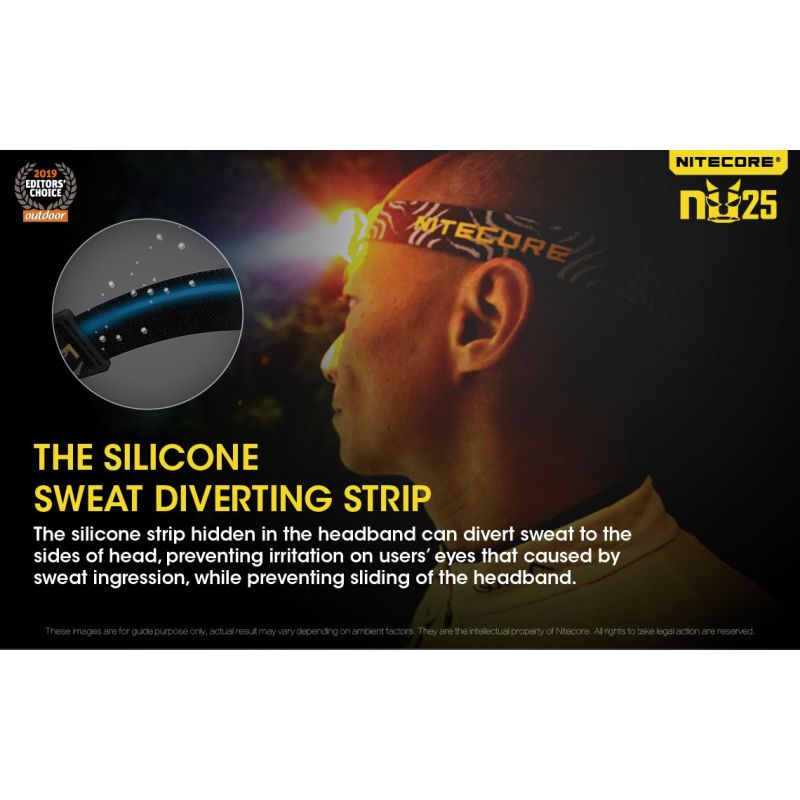 Descubre Nitecore NU25 Faro XP-G2 S3 LED de 360 lúmenes recargable ideal para iluminación exterior y camping