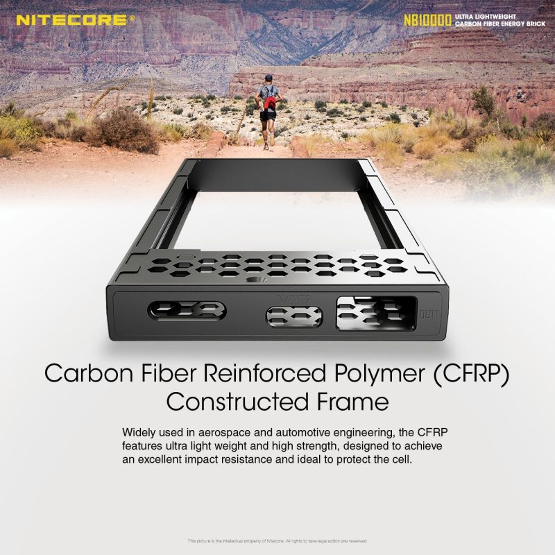 Banco de energía NITECORE NB10000 10000mAh dual USB/USB-C ligero carga rápida para iPhone 11 Samsung S10