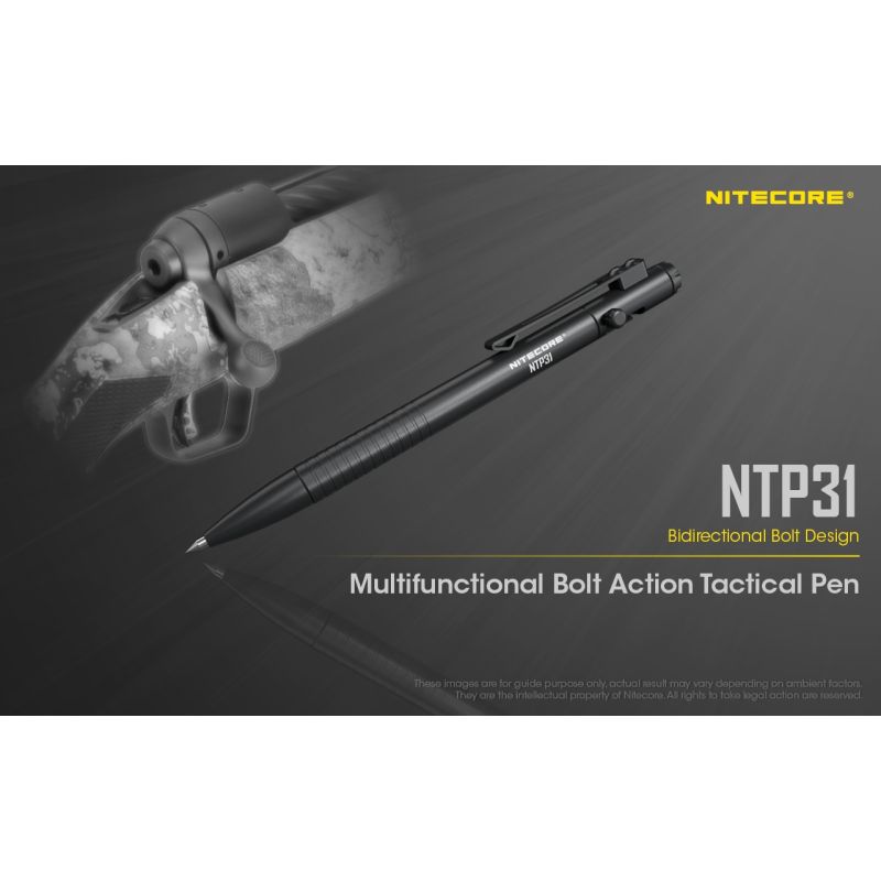 Bolígrafo táctico NITECORE NTP31 multifuncional de aleación de aluminio con rompevidrios y calidad confiable
