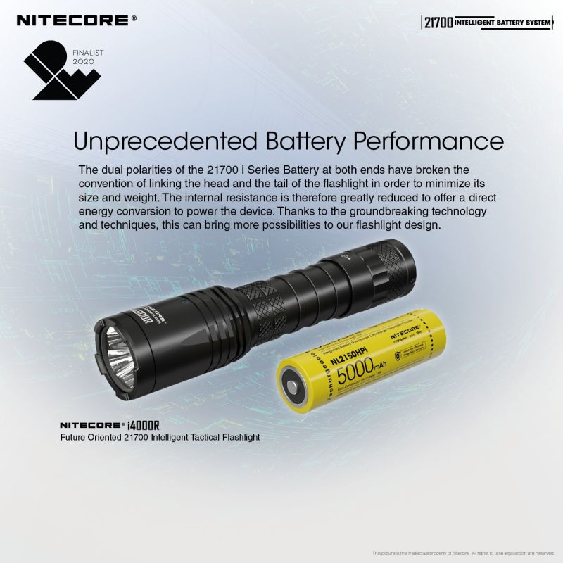Sistema de Batería NITECORE 21700 con Luz Magnética ML21 y Banco de Potencia MPB21 para Iluminación Exterior