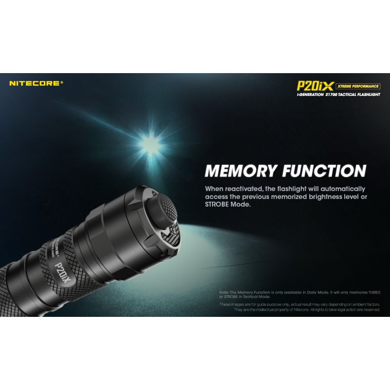 Linterna táctica Nitecore P20IX LED 4 x XP-L2 V6 4000 lúmenes recargable con USB-C modo estroboscópico ideal camping