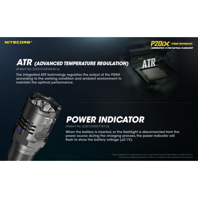 Linterna táctica Nitecore P20IX LED 4 x XP-L2 V6 4000 lúmenes recargable con USB-C modo estroboscópico ideal camping