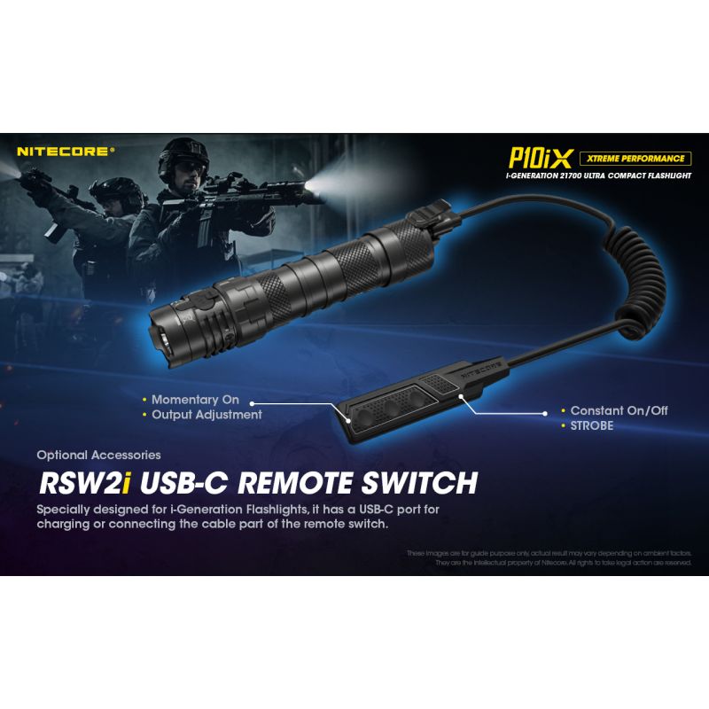 Linterna táctica Nitecore P10iX 4000 lúmenes potente para exteriores con 158 metros de alcance y alta durabilidad