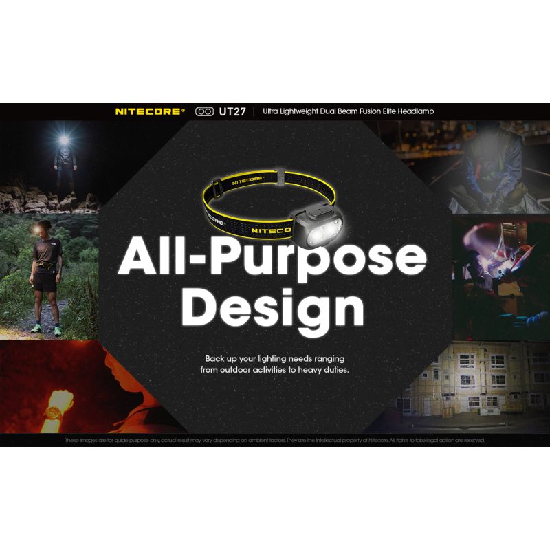 Nitecore UT27 Faro LED Compacto 520 Lúmenes Potente Iluminación Versátil Ideal Aventuras Nocturnas y Senderismo