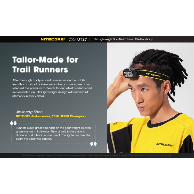 Nitecore UT27 Faro LED Compacto 520 Lúmenes Potente Iluminación Versátil Ideal Aventuras Nocturnas y Senderismo