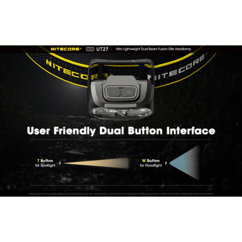 Nitecore UT27 Faro LED Compacto 520 Lúmenes Potente Iluminación Versátil Ideal Aventuras Nocturnas y Senderismo