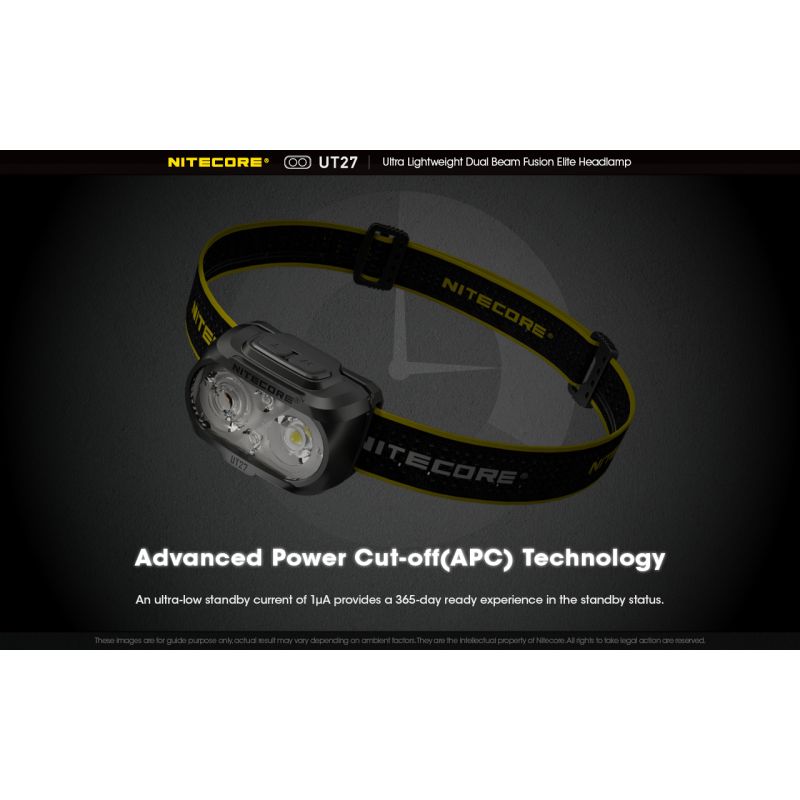 Nitecore UT27 Faro LED Compacto 520 Lúmenes Potente Iluminación Versátil Ideal Aventuras Nocturnas y Senderismo