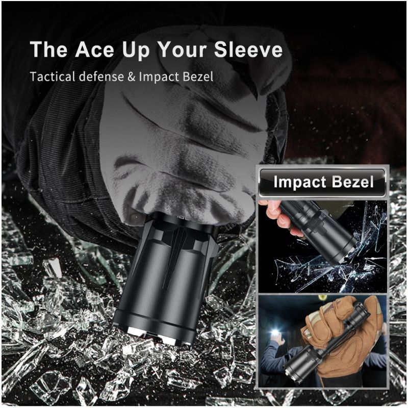 Klarus XT11GT PRO V2.0 Linterna Recargable USB-C 3300 Lúmenes Diseño Duradero para Entusiastas del Aire Libre