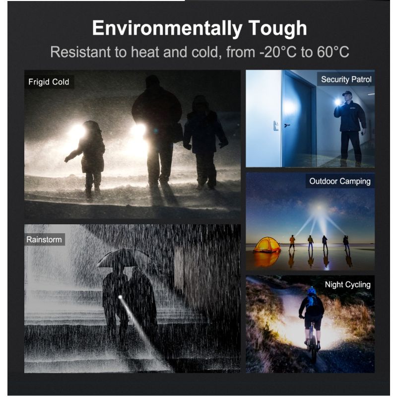 Klarus XT11GT PRO V2.0 Linterna Recargable USB-C 3300 Lúmenes Diseño Duradero para Entusiastas del Aire Libre