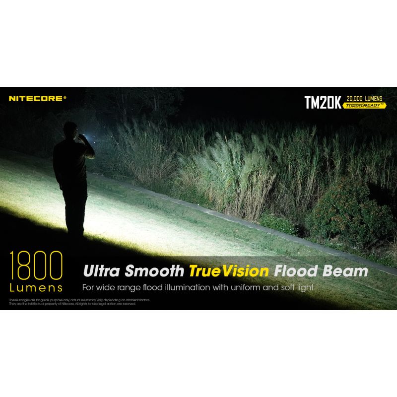 Linterna LED Nitecore TM20K Recargable USB-C 20000 Lúmenes Potente Linterna Ligera y Duradera para Exteriores