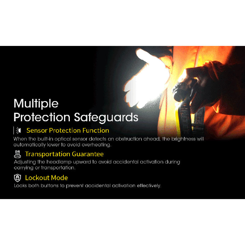 Linterna Frontal Recargable NITECORE NU43 para Camping Luz Blanca y Roja 1400 Lúmenes y Batería 3400mAh