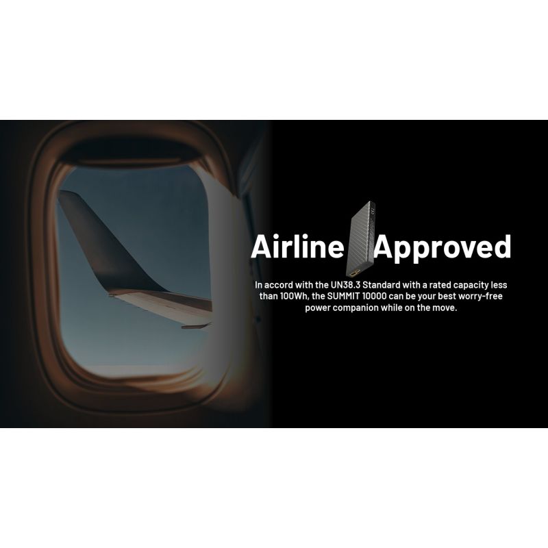 Nitecore Summit 10000 Power Bank -40°C, Batería Externa Carga Rápida, Ligera y Compacta para Senderismo/Camping