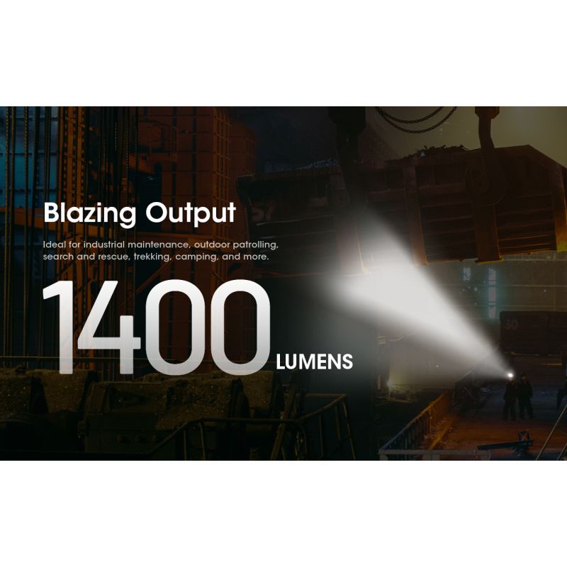 Linterna Frontal LED Nitecore NU50 1400 Lúmenes Recargable con Larga Duración para Senderismo y Ciclismo