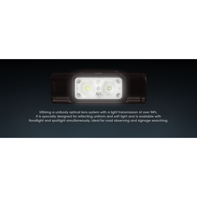 Linterna Frontal LED Nitecore NU50 1400 Lúmenes Recargable con Larga Duración para Senderismo y Ciclismo