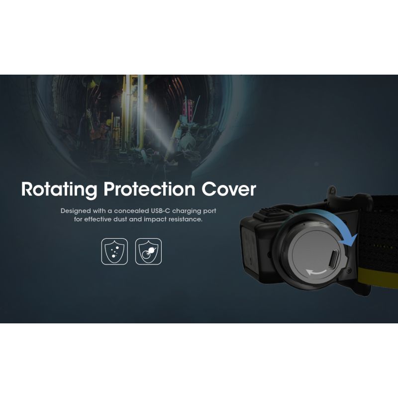 Linterna Frontal LED Nitecore NU50 1400 Lúmenes Recargable con Larga Duración para Senderismo y Ciclismo