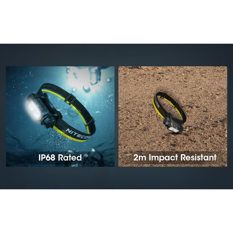 Linterna Frontal LED Nitecore NU50 1400 Lúmenes Recargable con Larga Duración para Senderismo y Ciclismo